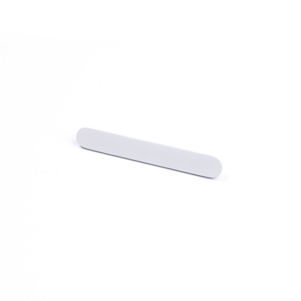 White Oval Profile Cabinet Pull - Imogen
