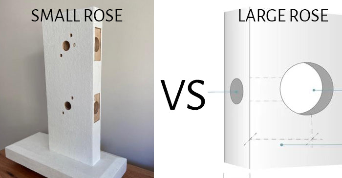 Small Rose vs Large Rose Door Handles - What's The Difference?