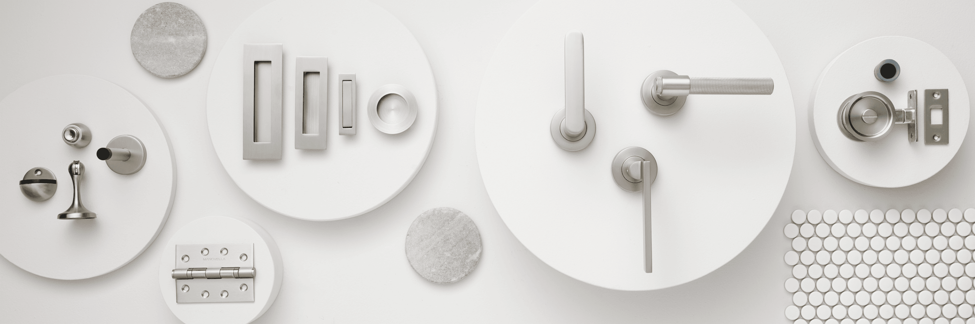 Brushed Nickel Door Handles