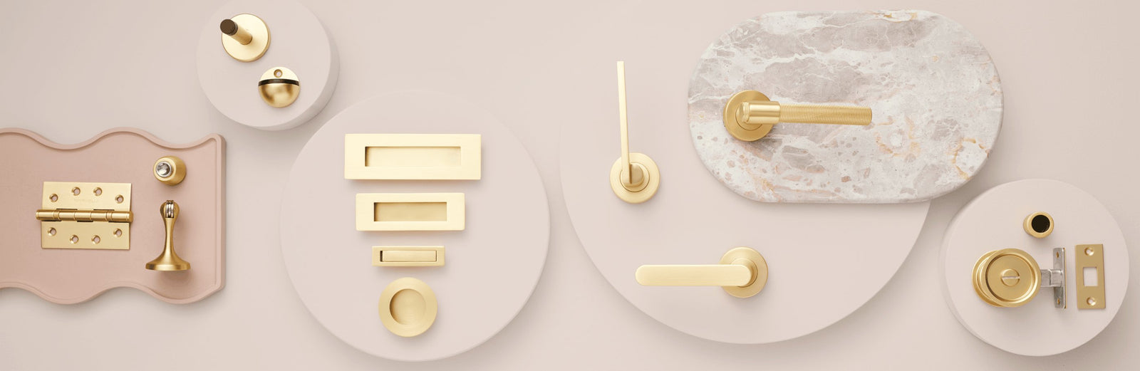 Brushed Brass Door Handles