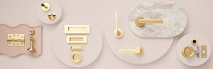 Satin Brass Door Hardware