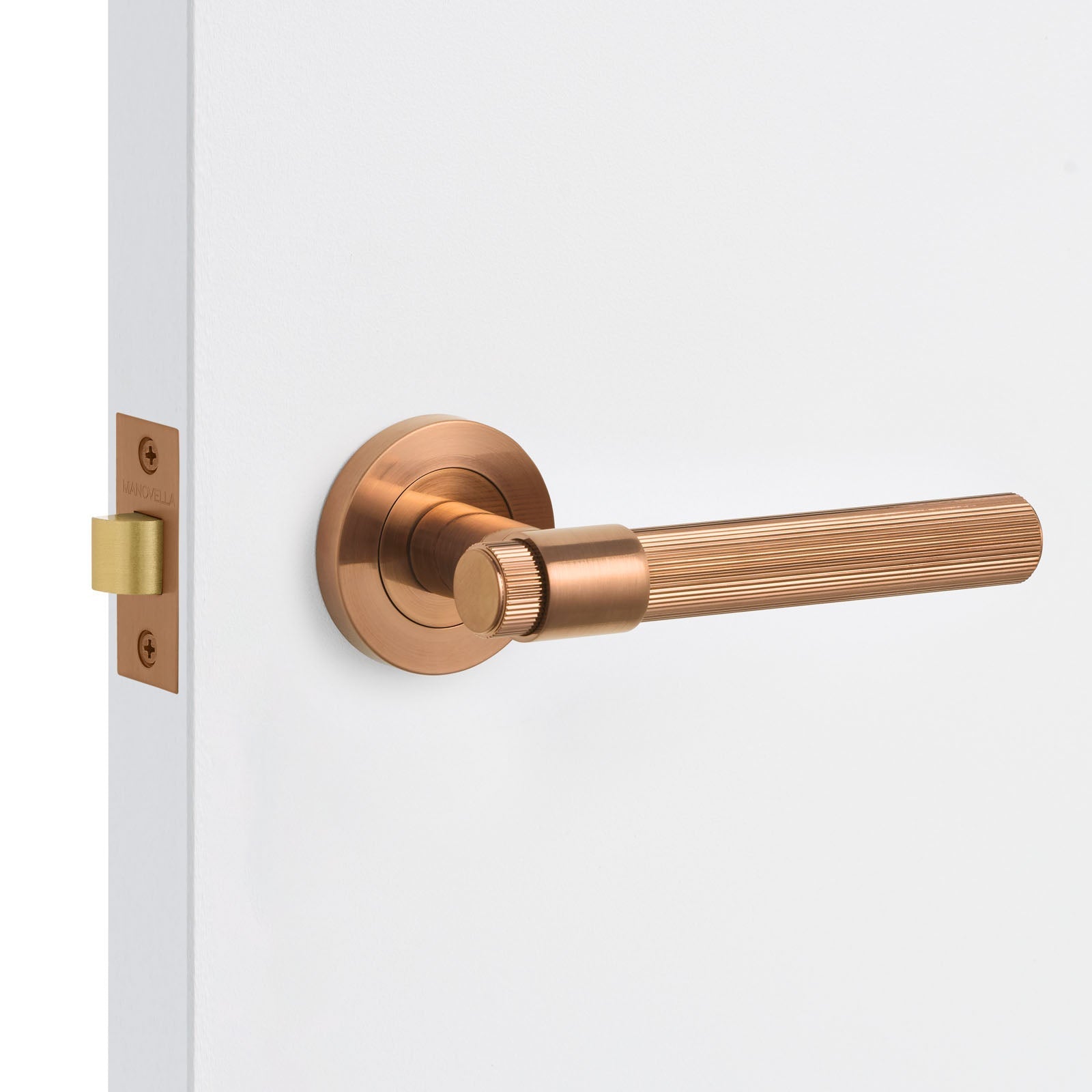 Brushed Copper Door Handles