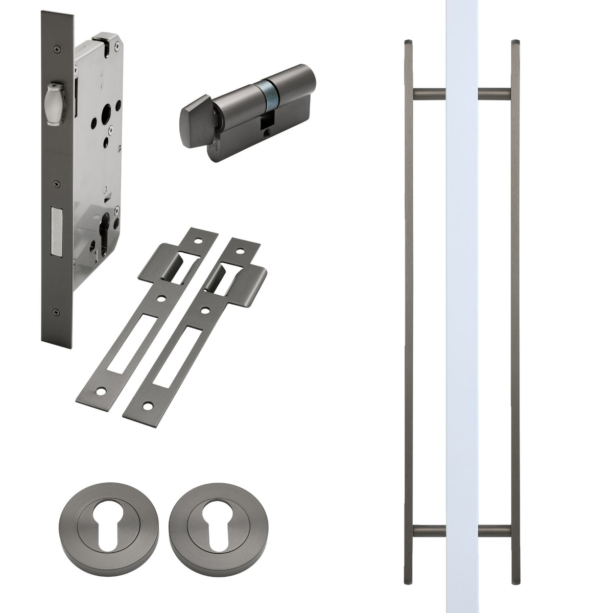 Gunmetal Roller Lock Kit - Imogen Pull