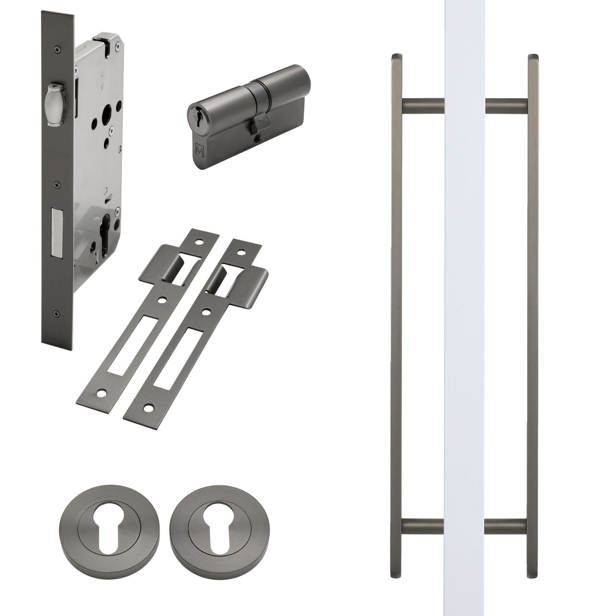 Gunmetal Roller Lock Kit - Imogen Pull