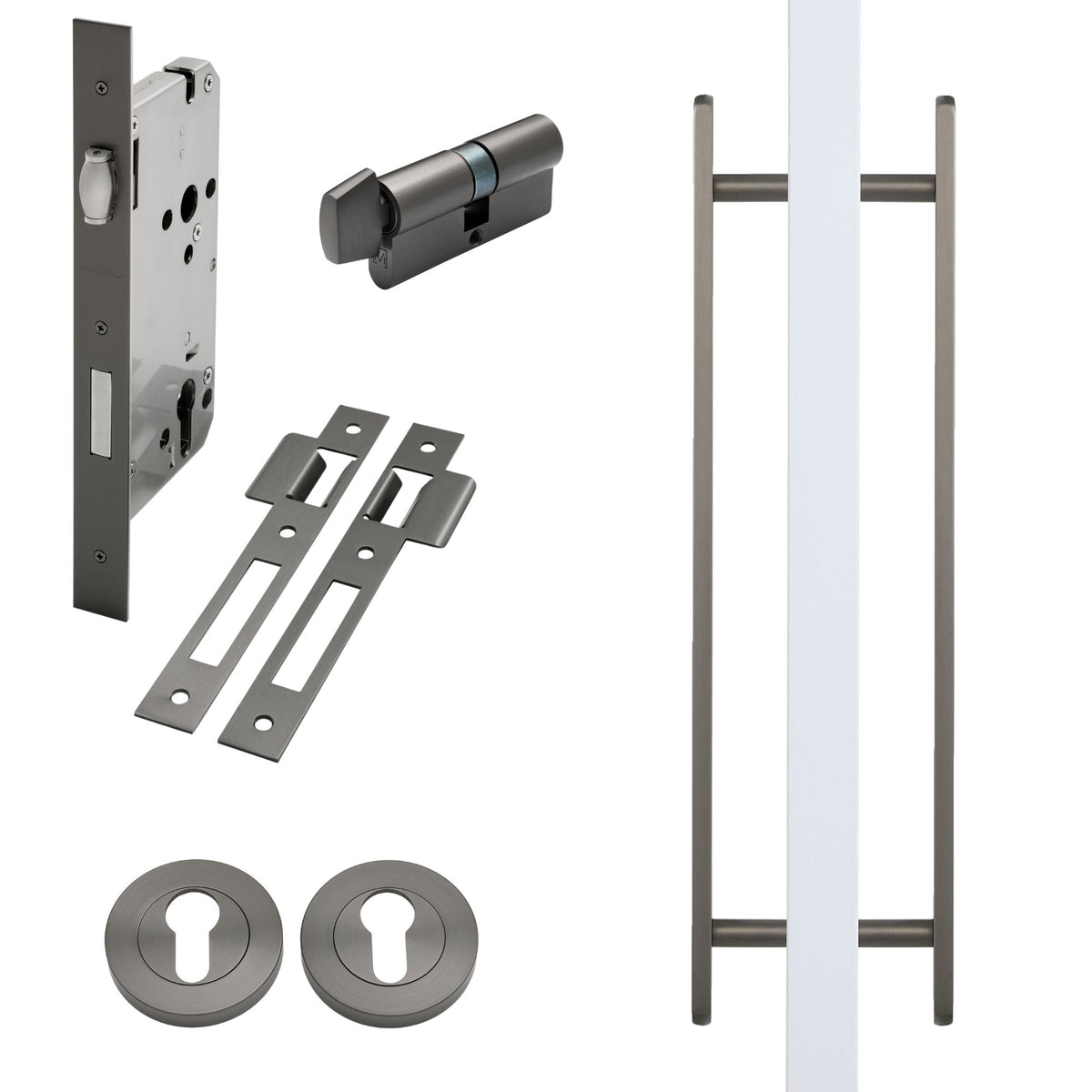 Gunmetal Roller Lock Kit - Imogen Pull