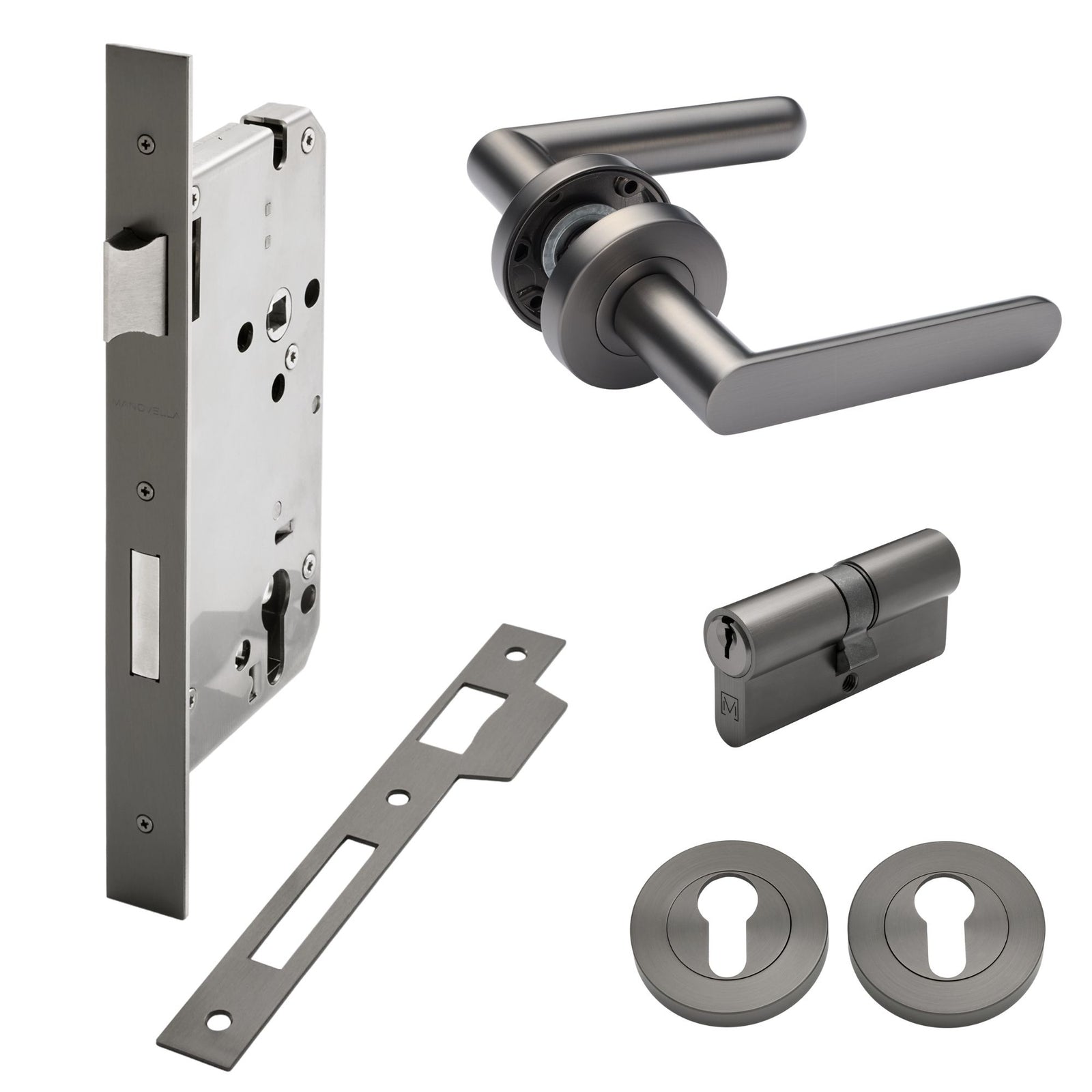 Gun Metal Fairhaven Door Handle