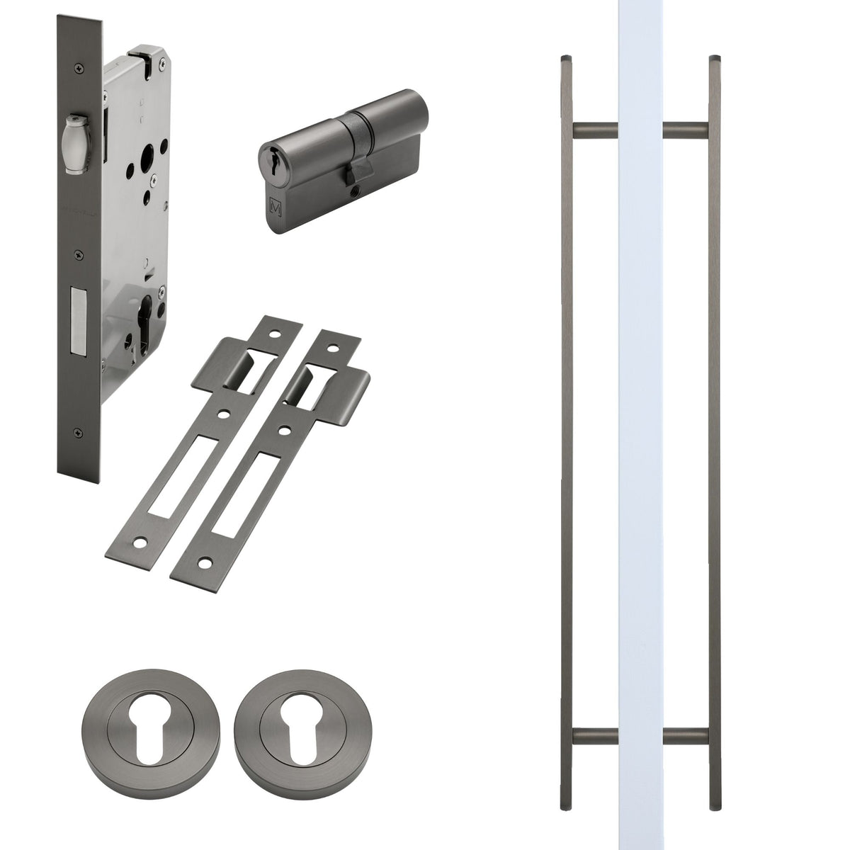 Gunmetal Roller Lock Kit - Imogen Pull