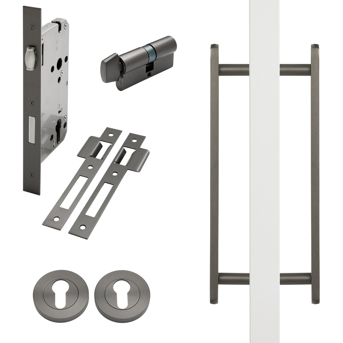 Gunmetal Roller Lock Kit - Imogen Pull