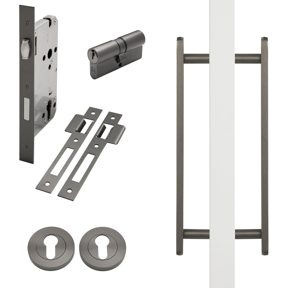 Gunmetal Roller Lock Kit - Imogen Pull