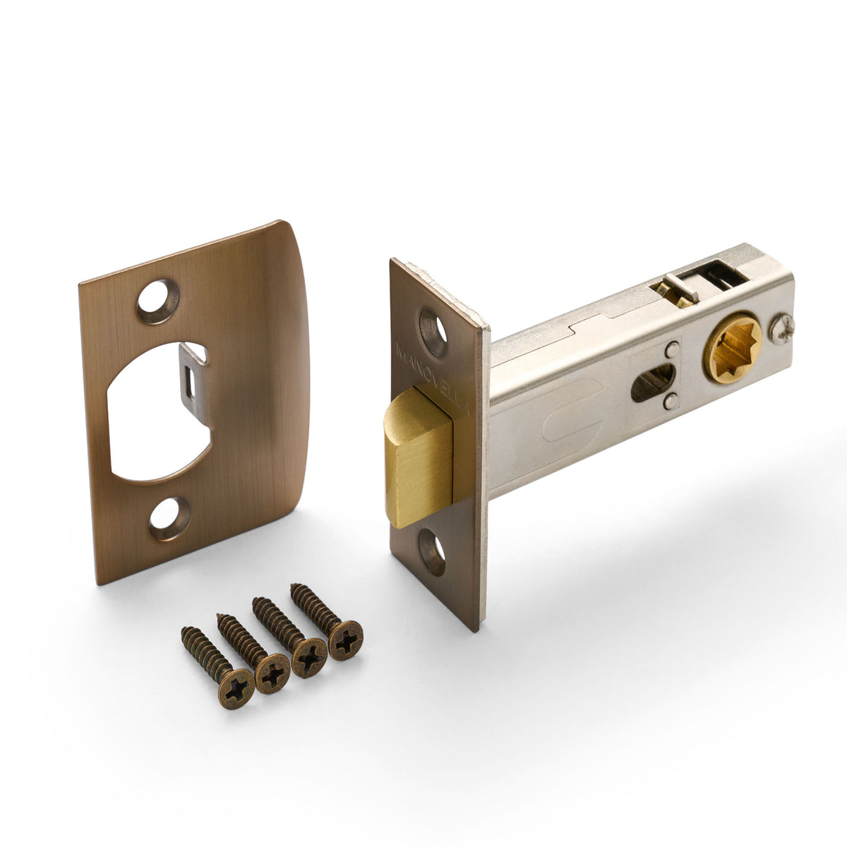 Passage Latch 60mm Backset With D-Strike (Various Finishes)