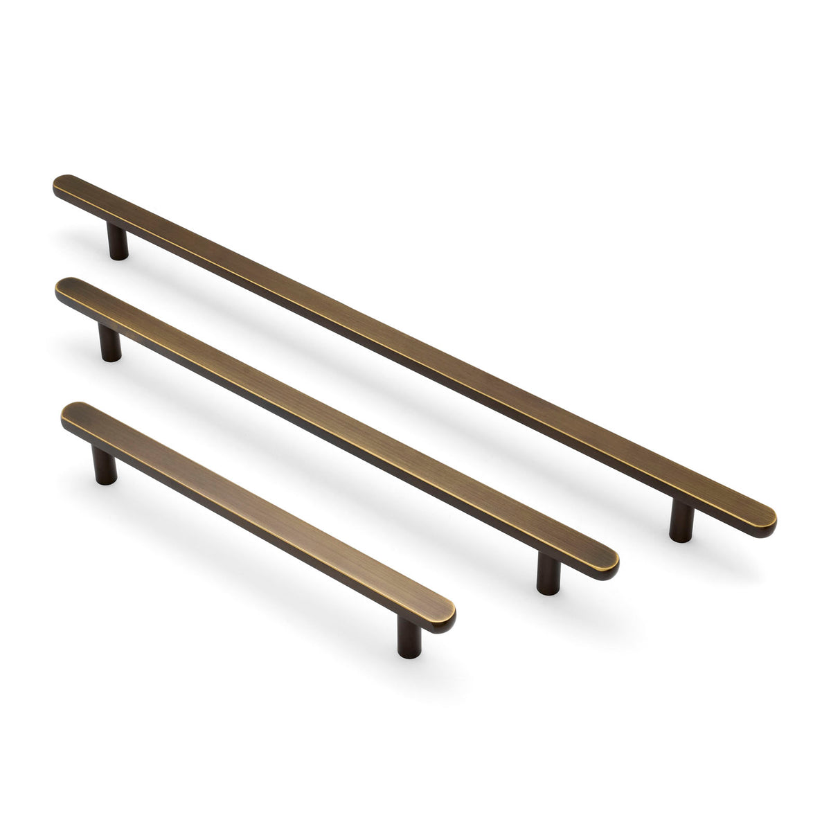 Aged Brass Oval Profile Appliance/Door Pull - Imogen