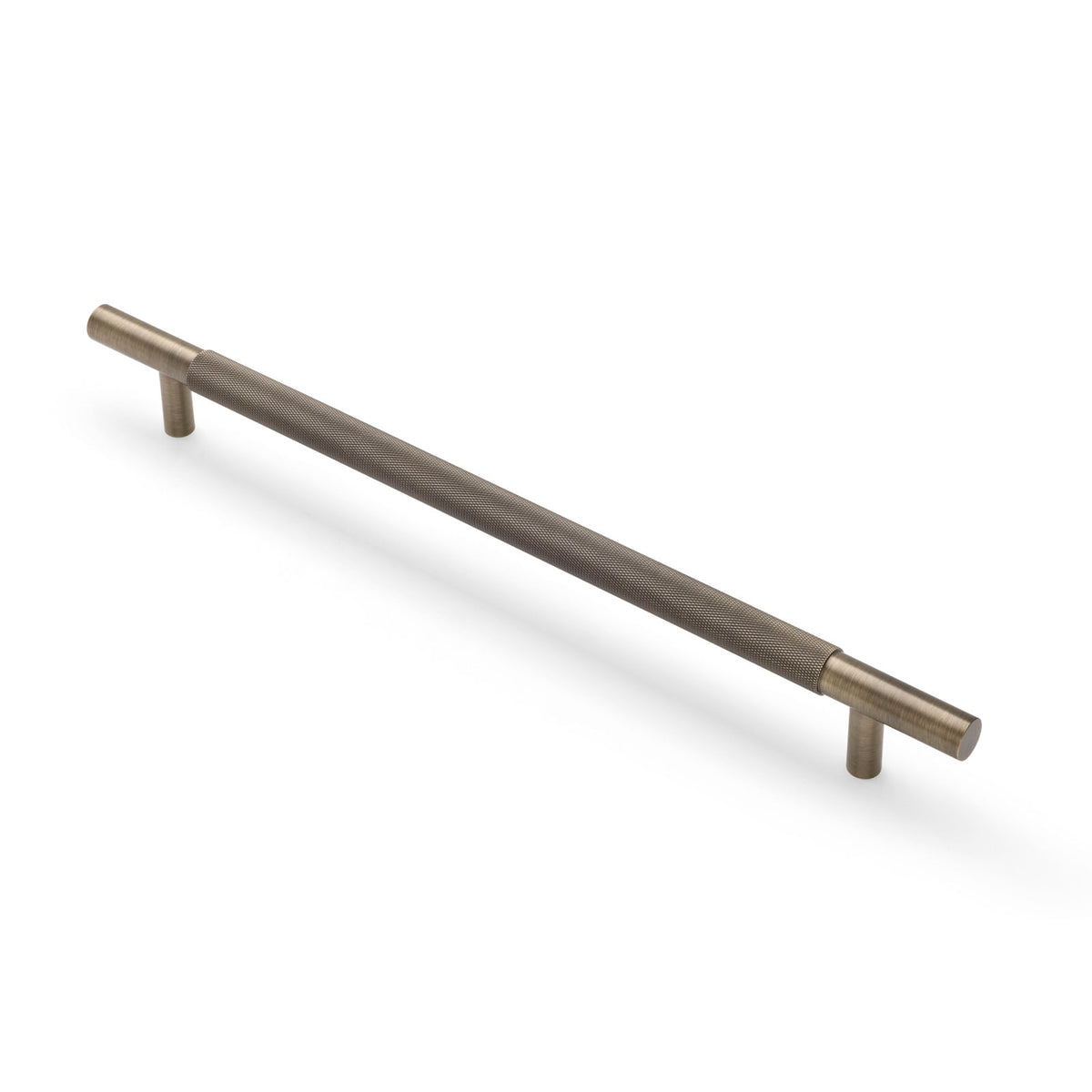 Aged Brass Knurled Appliance/Door Pull - Charmian