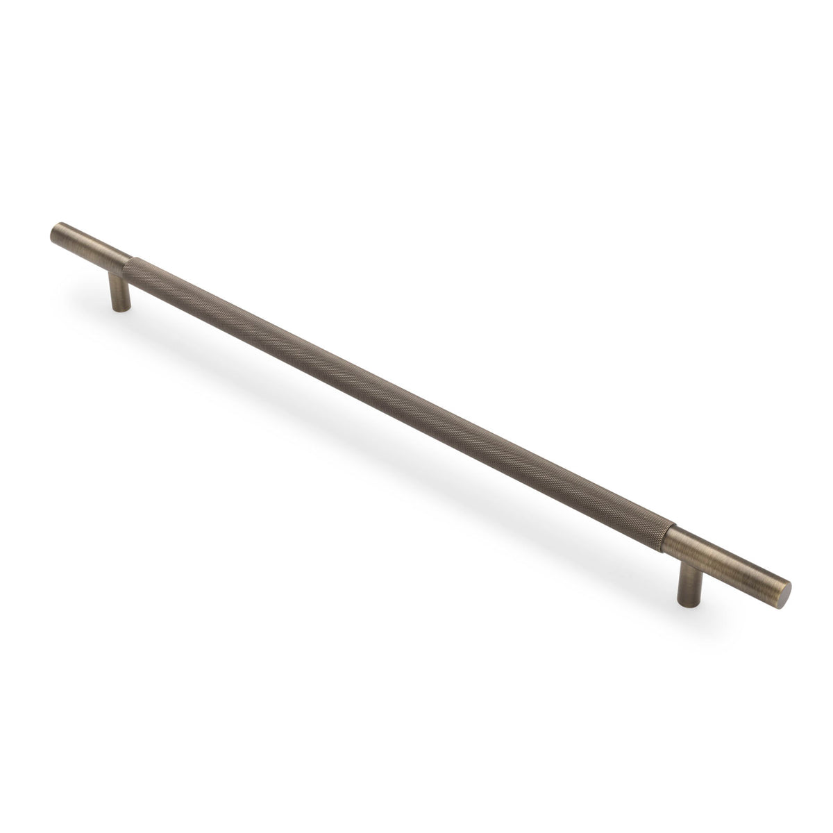 Aged Brass Knurled Appliance/Door Pull - Charmian