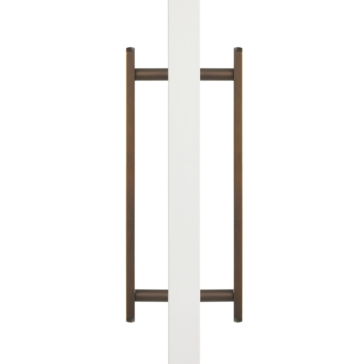 Aged Brass Oval Profile Back to Back Door Pull - Imogen