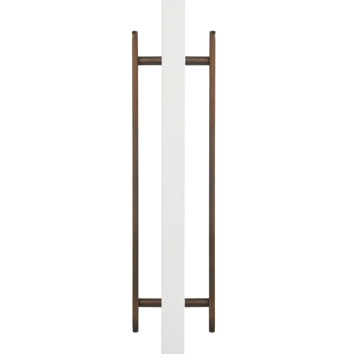Aged Brass Oval Profile Back to Back Door Pull - Imogen