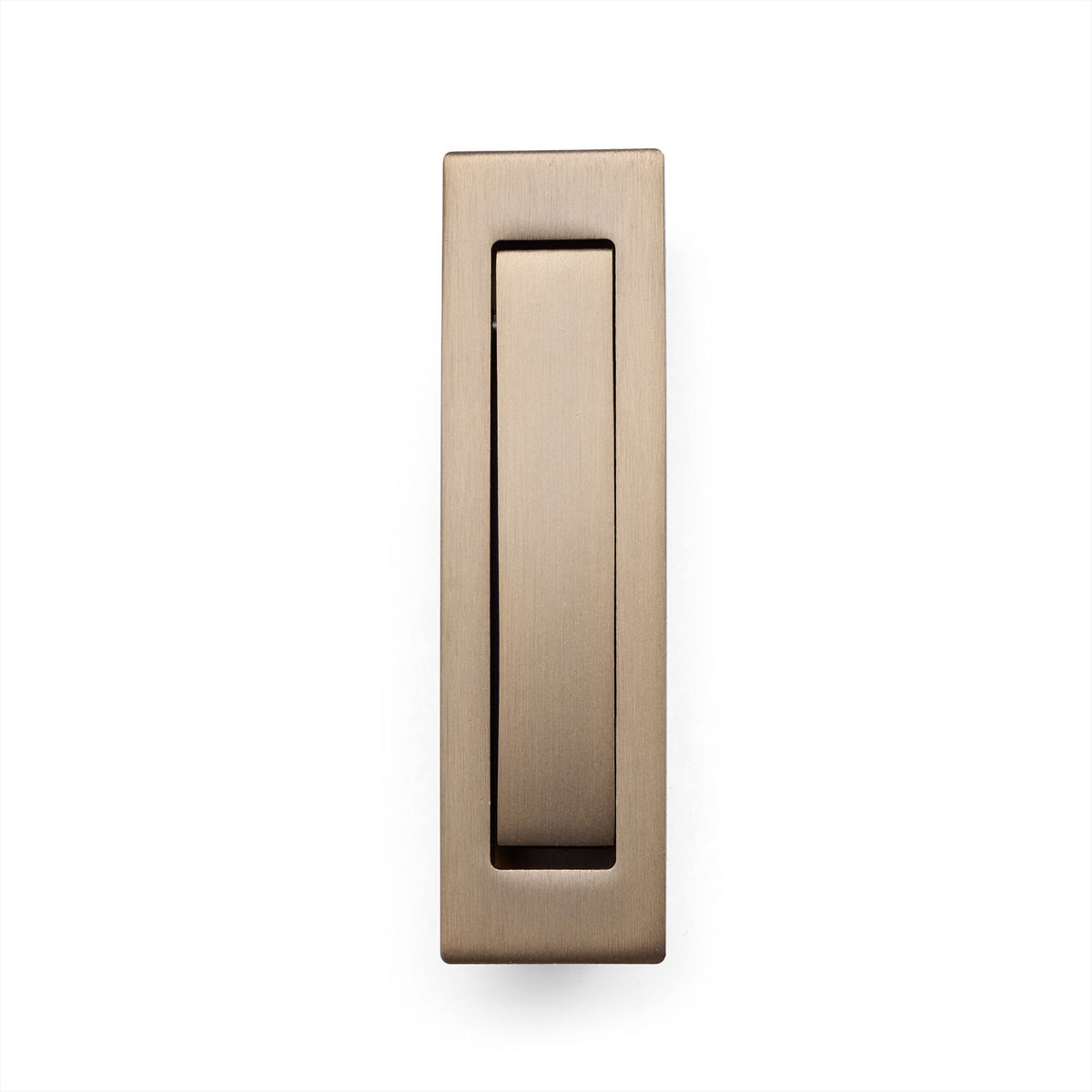 Aged Brass Concealed Sliding Door Edge Pull