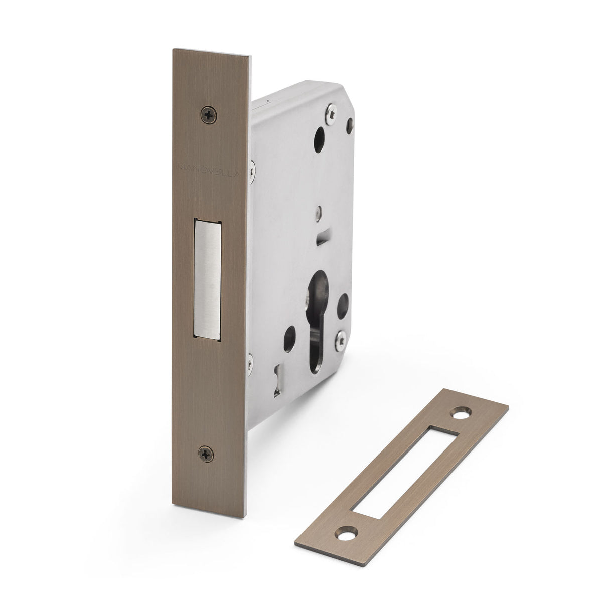 Aged Brass Euro Mortice Deadbolt 316SSS (60mm Backset)