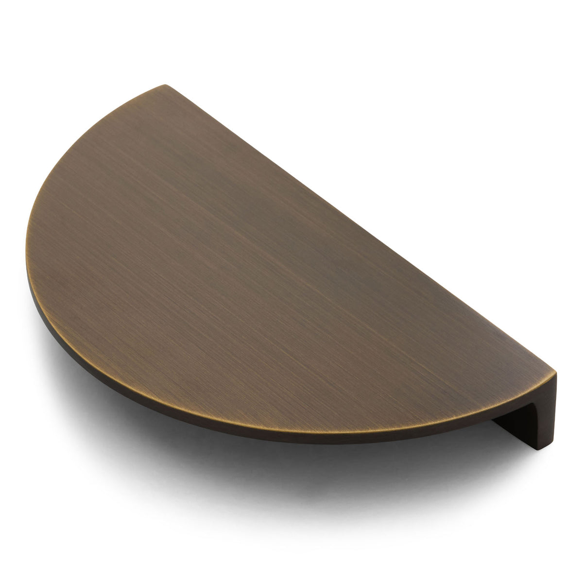 Aged Brass Half Moon Cabinet Pull - Iris