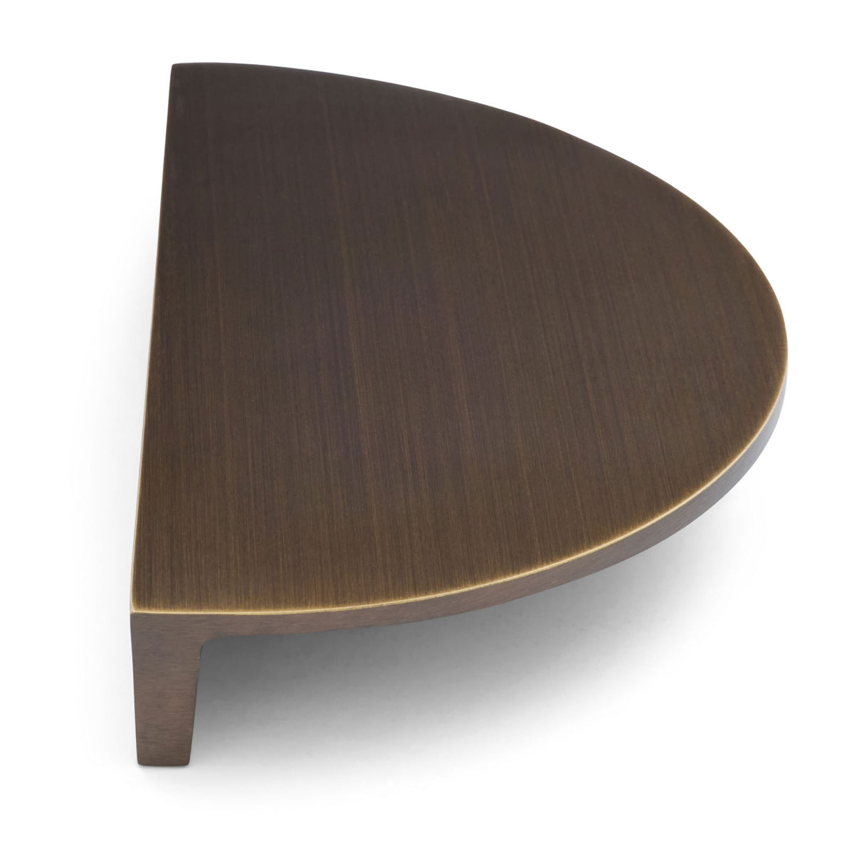 Aged Brass Half Moon Cabinet Pull - Iris
