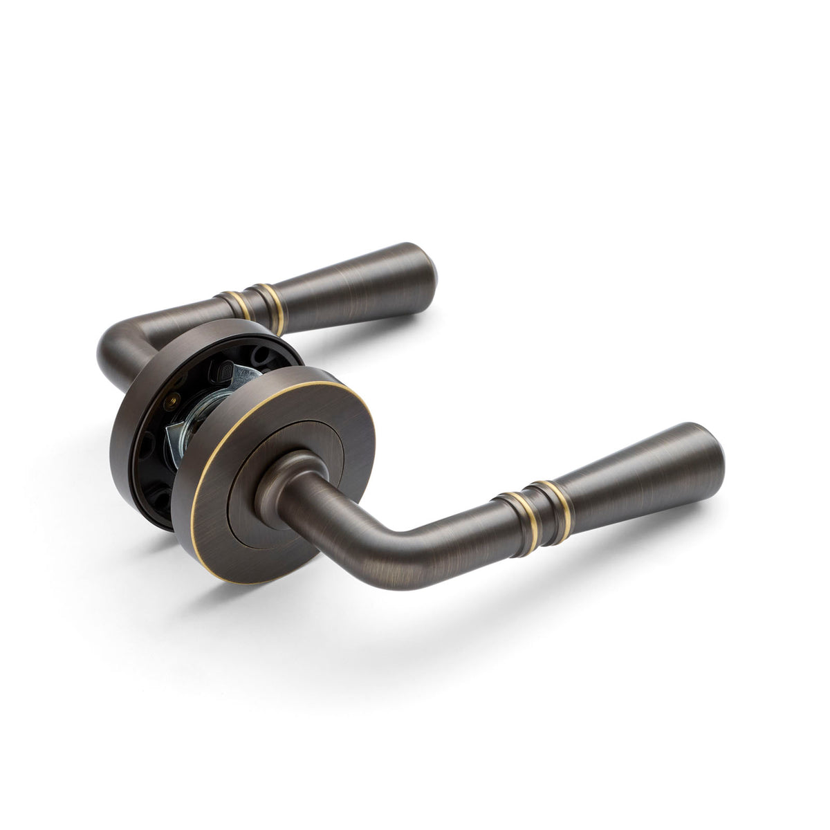 Aged Brass Passage Door Handle - Lexton