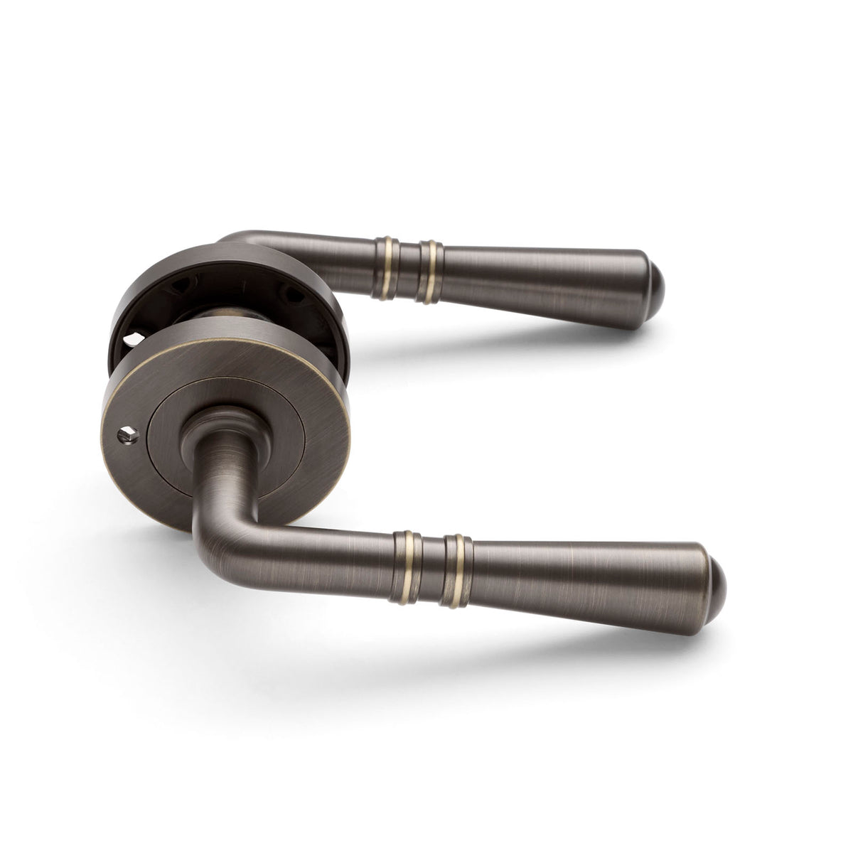 Aged Brass Privacy Door Handle - Lexton