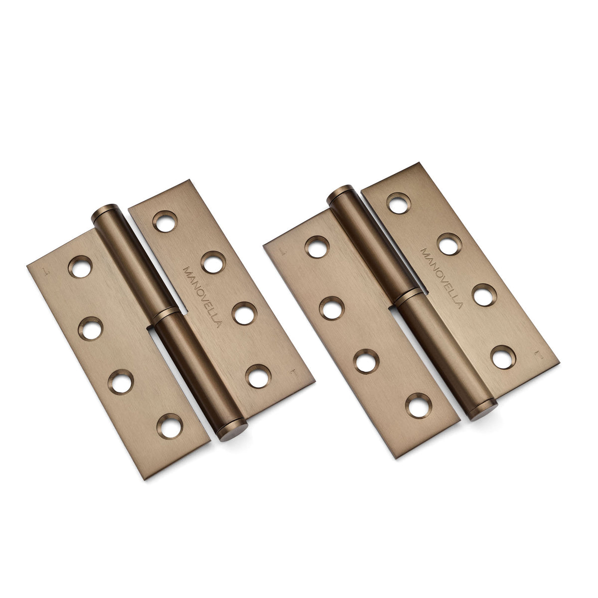 Aged Brass Lift Off Left Hand Hinge (Pair) 100mm x 75mm