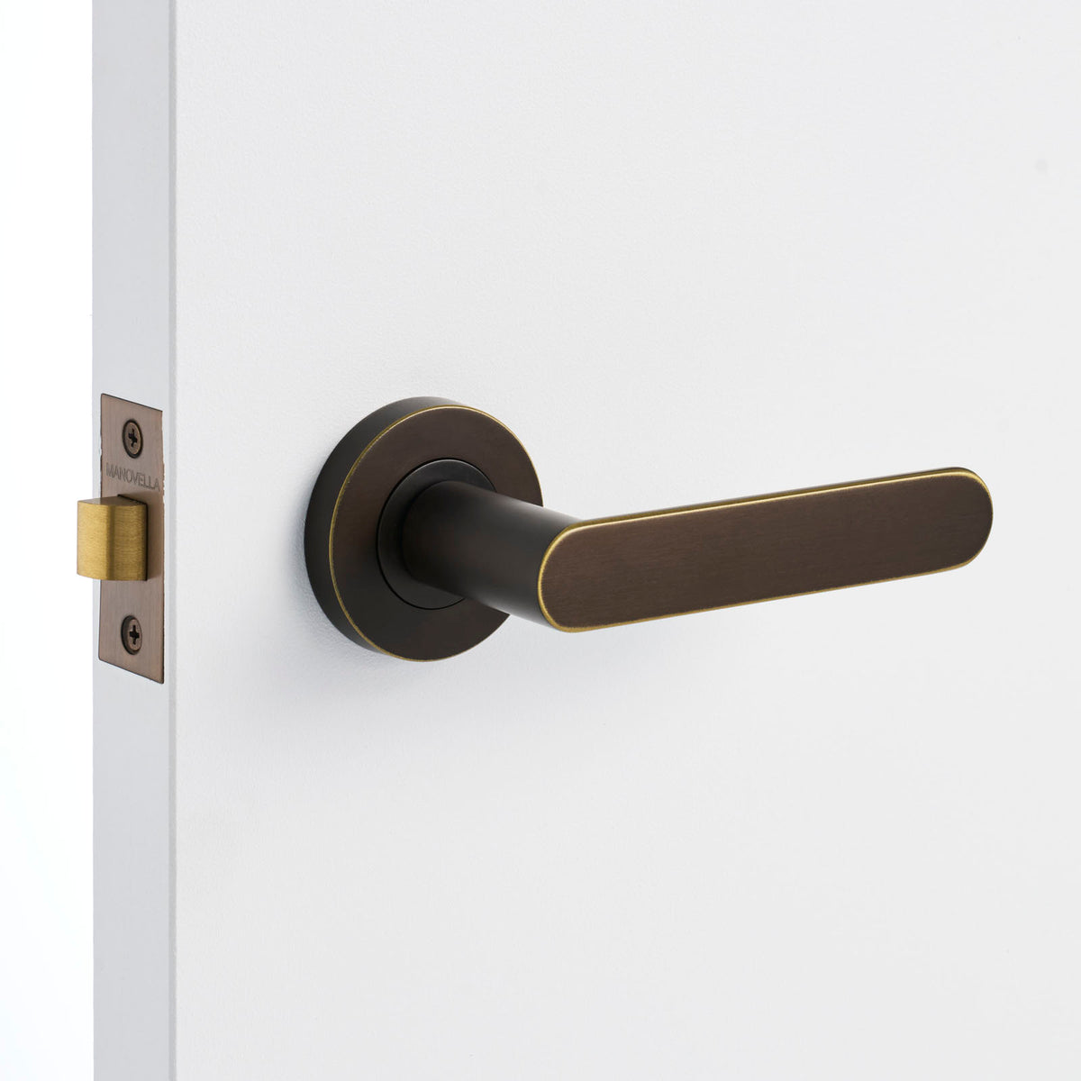 Aged Brass Passage Door Handle - Fairhaven