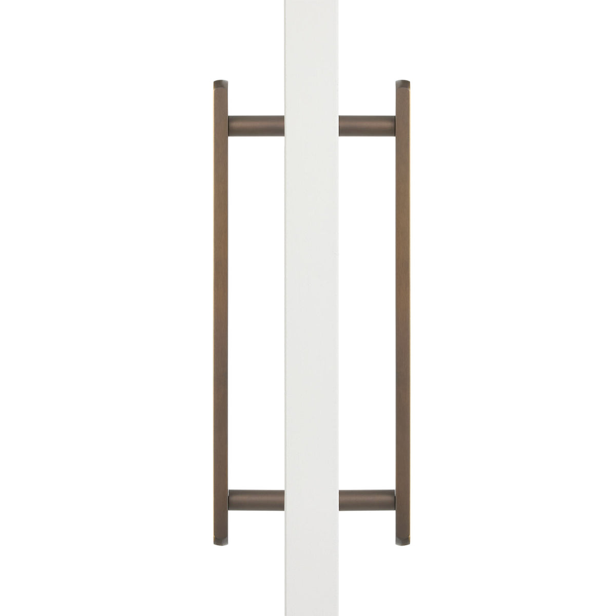 Aged Brass Oval Profile Back to Back Door Pull - Imogen