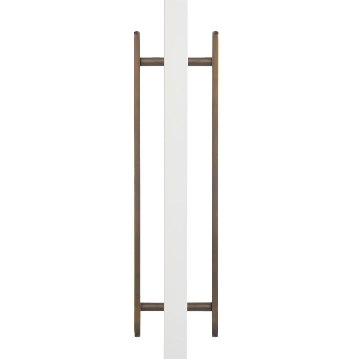 Aged Brass Oval Profile Back to Back Door Pull - Imogen