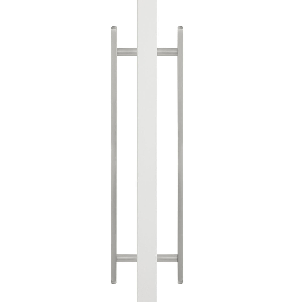Brushed Nickel Oval Profile Back to Back Door Pull - Imogen