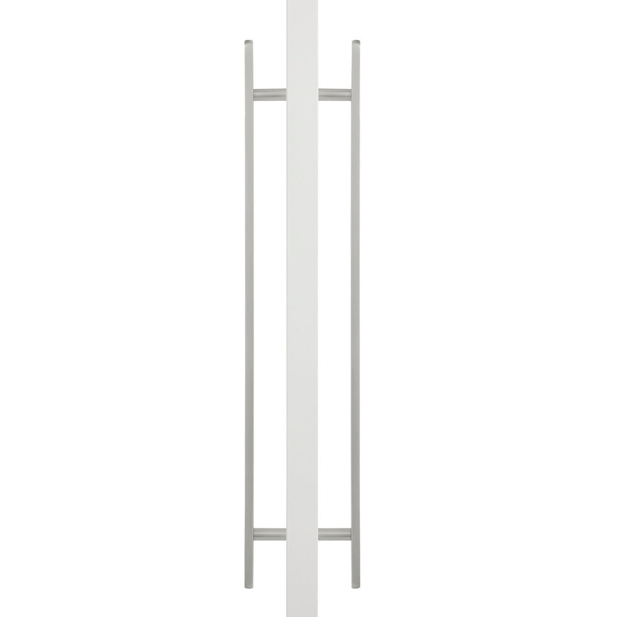 Brushed Nickel Oval Profile Back to Back Door Pull - Imogen