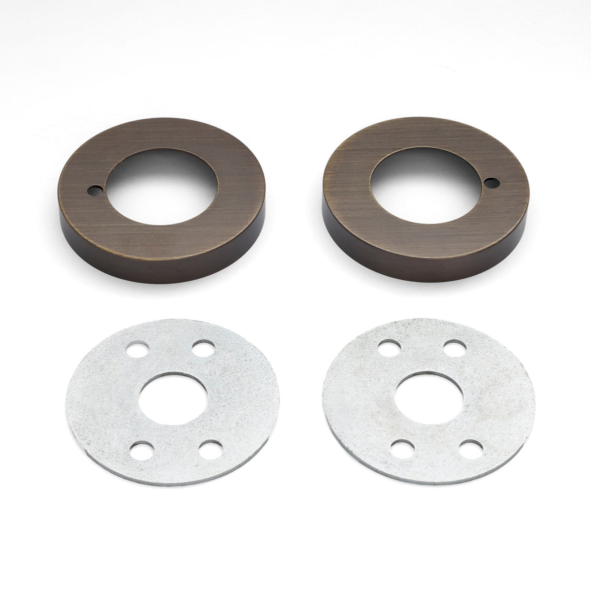 Aged Brass Large Rose Adaptor Kit - 65mm Diameter (Solid Brass)