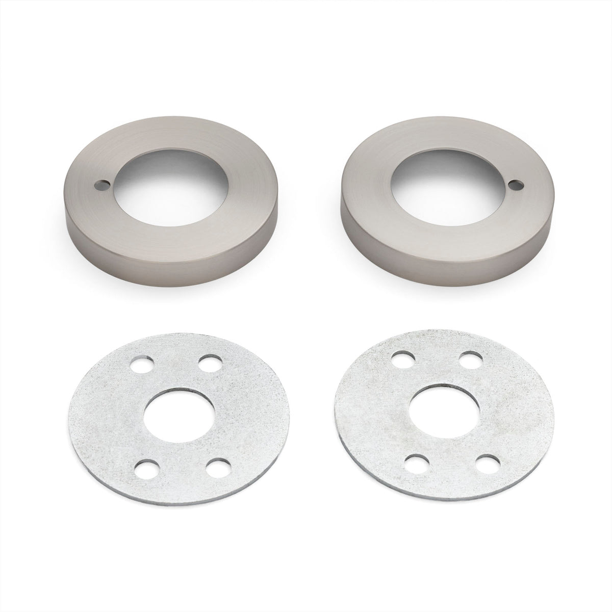 Brushed Nickel Large Rose Adaptor Kit - 65mm Diameter (Solid Brass)