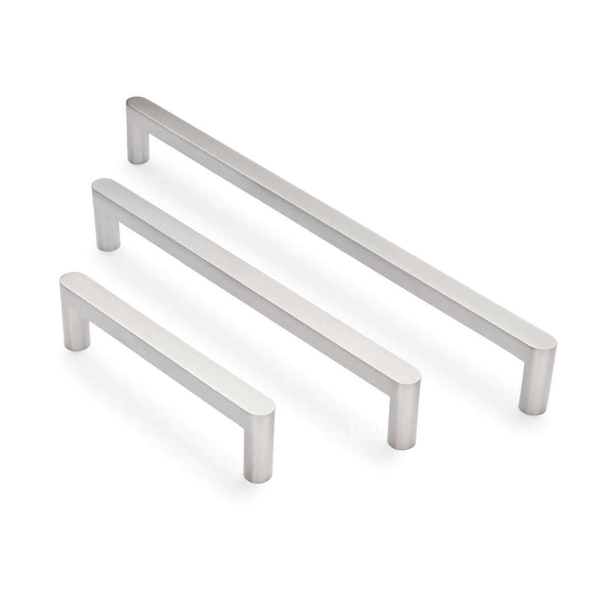 Brushed Nickel Straight Profile Cabinet Pull - Clio