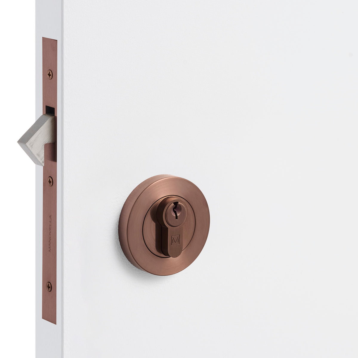 Sienna Bronze Sliding Door Lock Kit