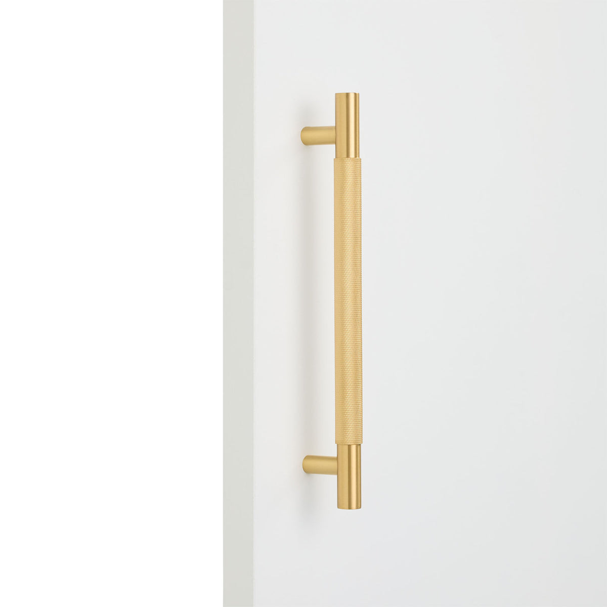 Brushed Brass Knurled Appliance/Door Pull - Charmian