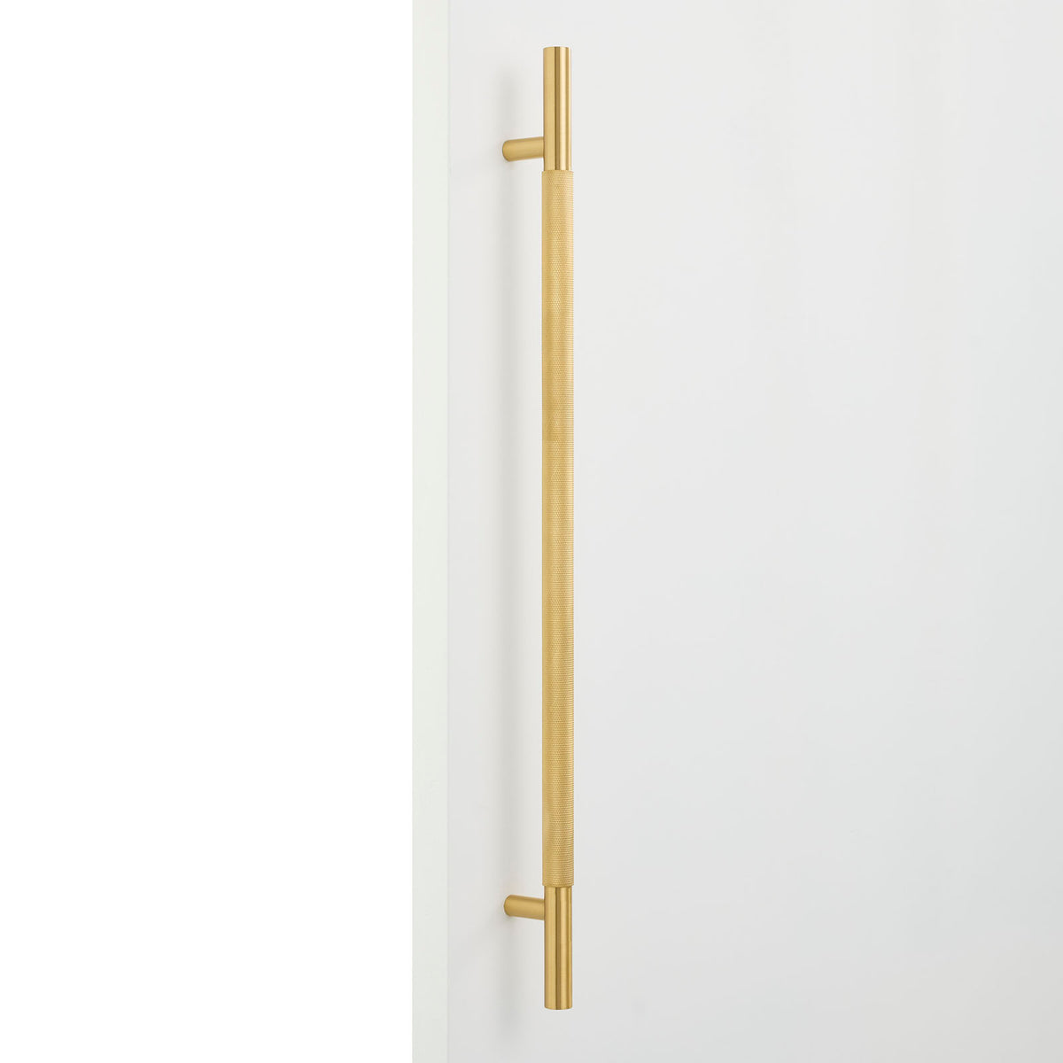 Brushed Brass Knurled Appliance/Door Pull - Charmian