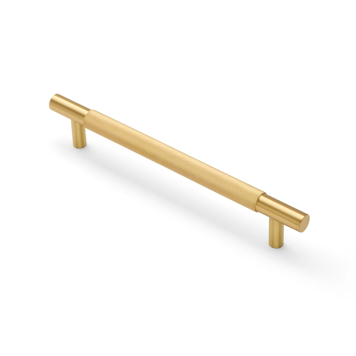 Brushed Brass Knurled Appliance/Door Pull - Charmian
