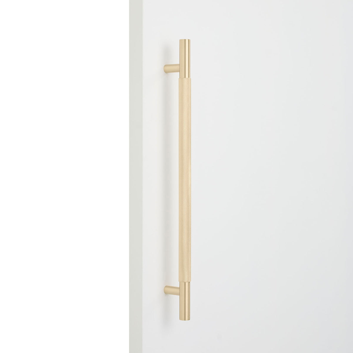 Brushed Brass Knurled Appliance/Door Pull - Charmian