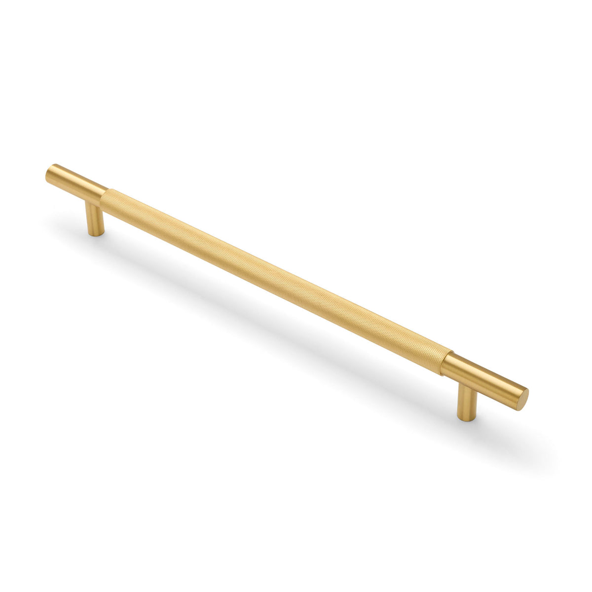 Brushed Brass Knurled Appliance/Door Pull - Charmian