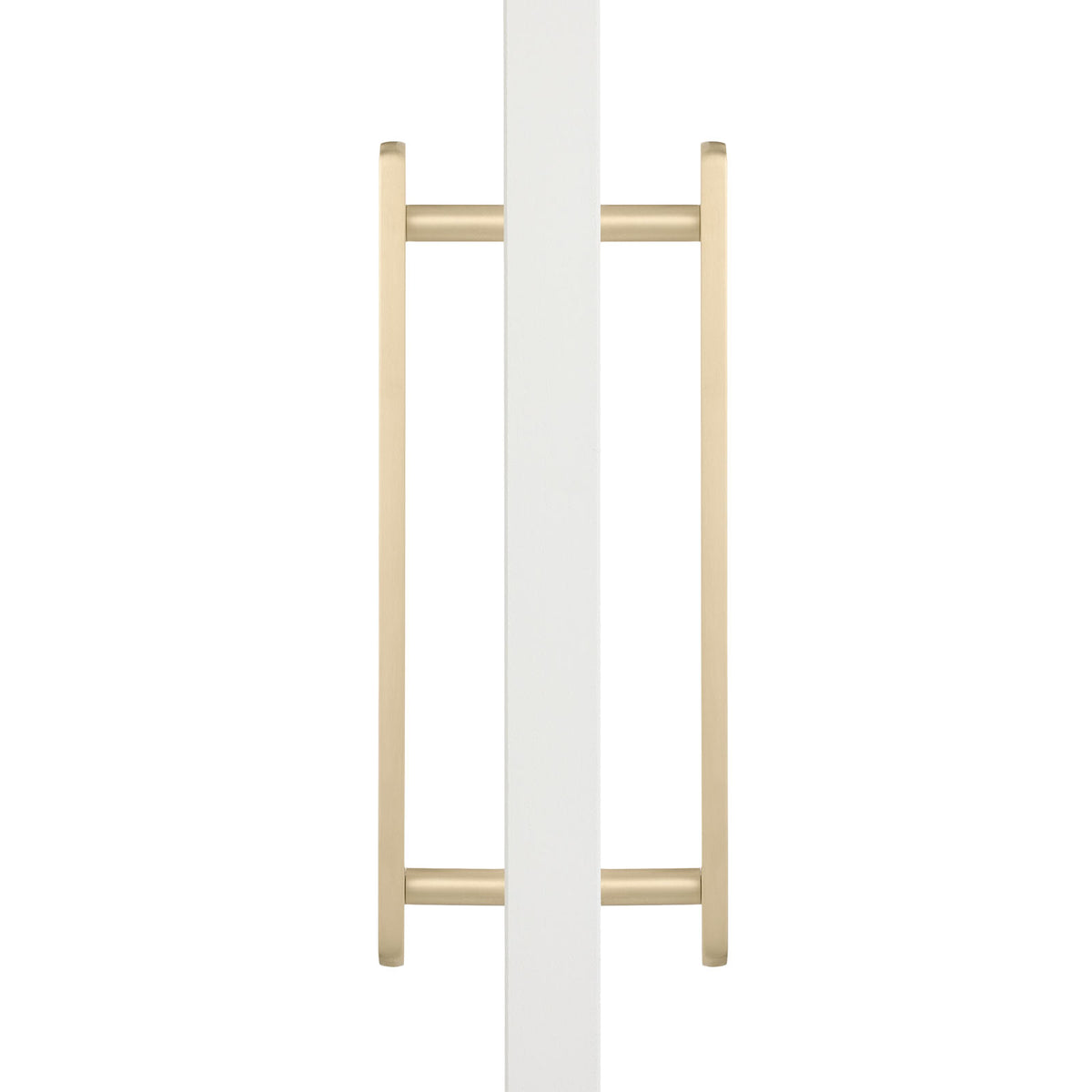 Brushed Brass Oval Profile Back to Back Door Pull - Imogen