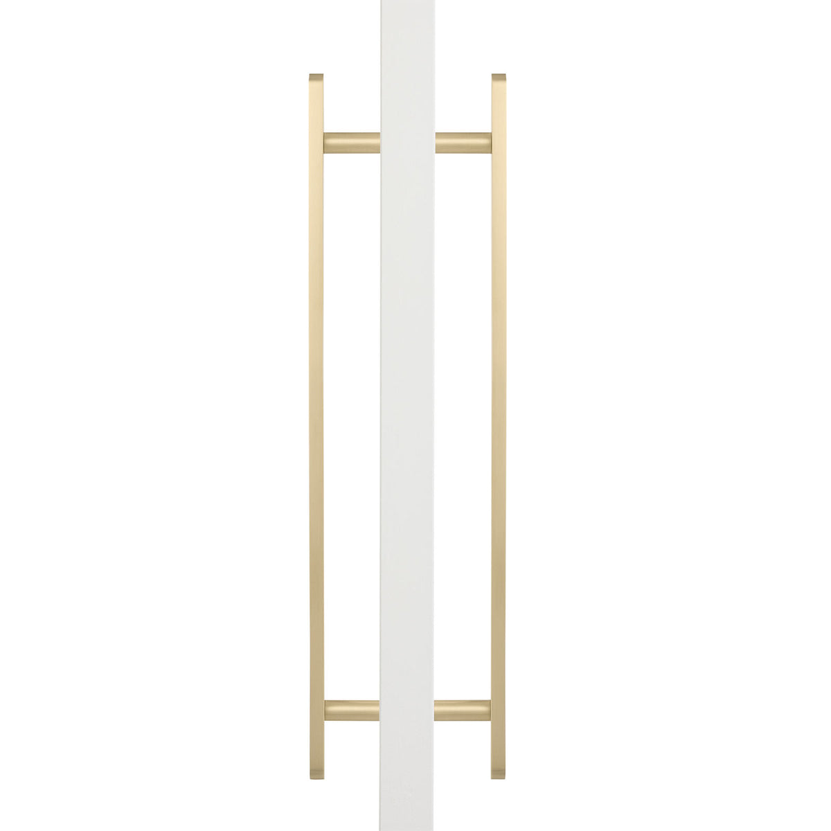 Brushed Brass Oval Profile Back to Back Door Pull - Imogen