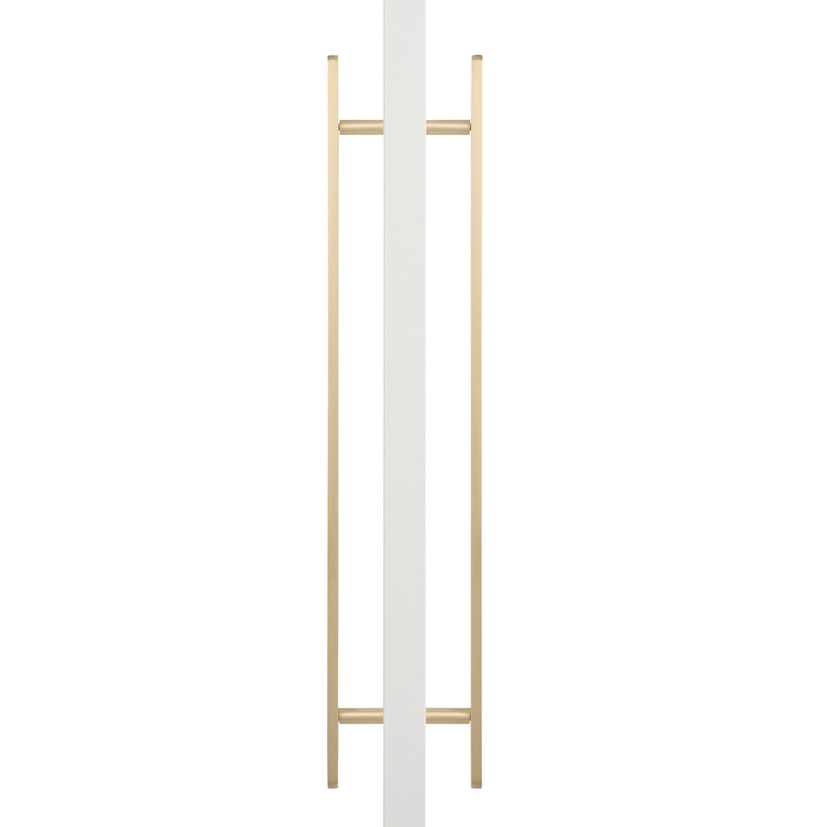 Brushed Brass Oval Profile Back to Back Door Pull - Imogen