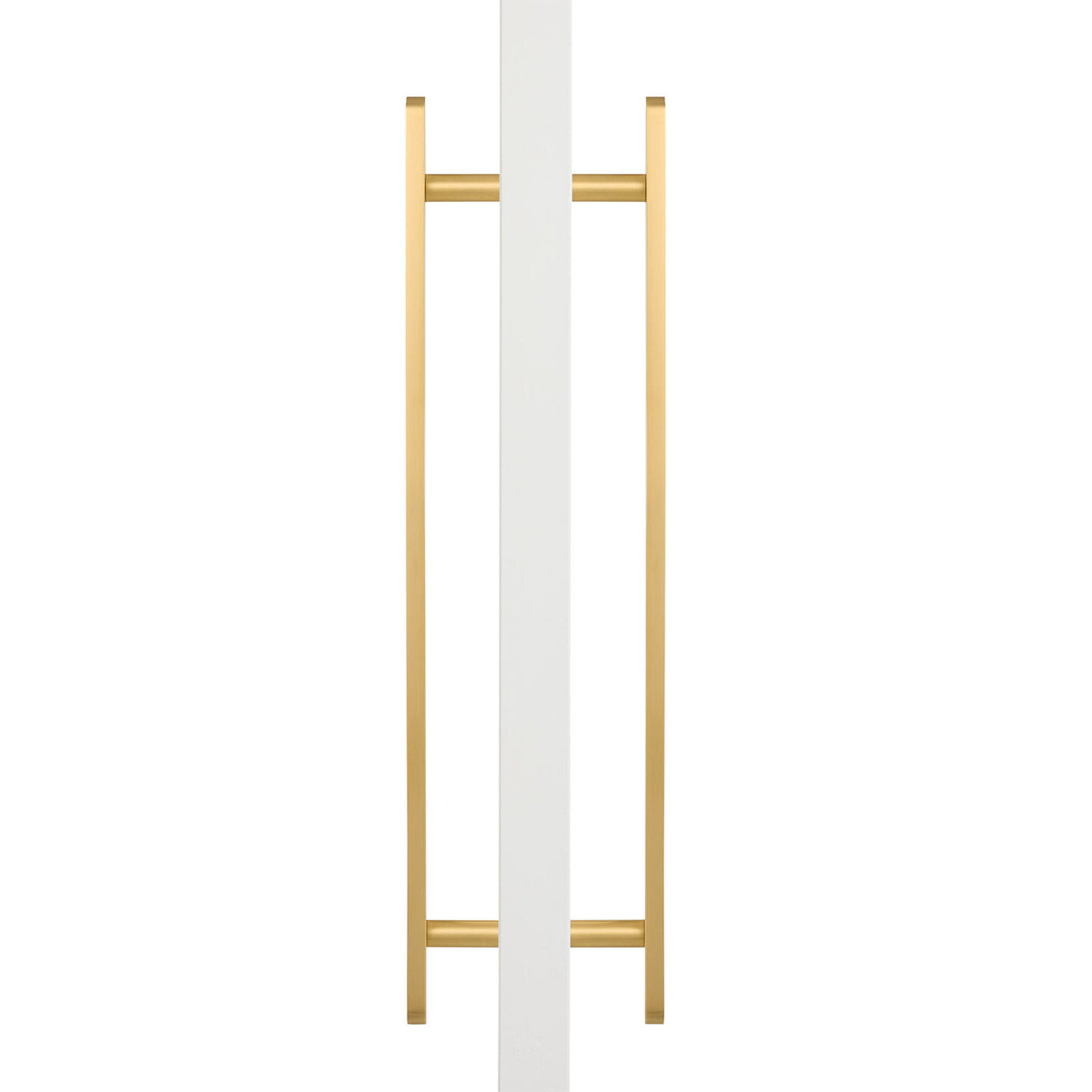 Brushed Brass Oval Profile Back to Back Door Pull - Imogen