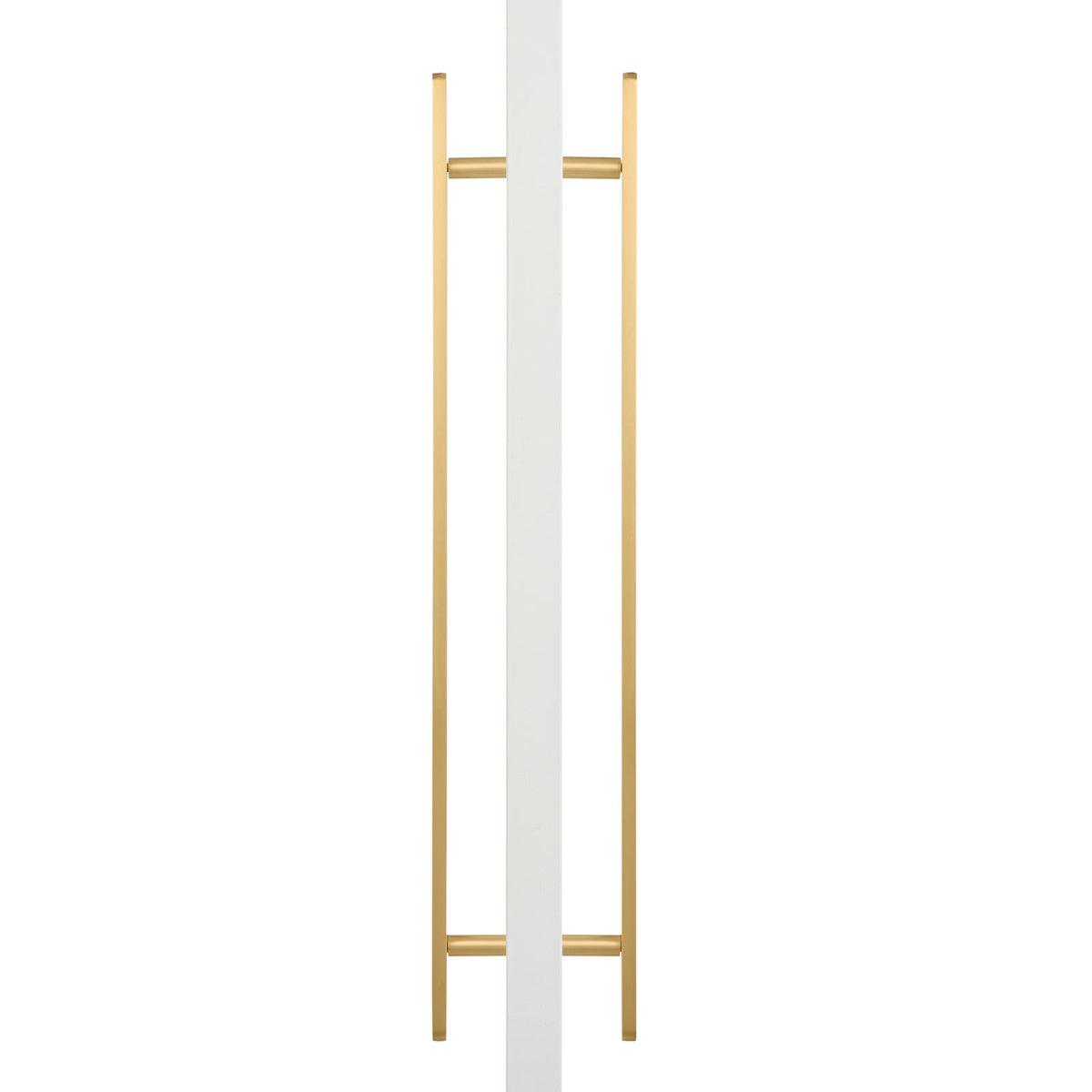 Brushed Brass Oval Profile Back to Back Door Pull - Imogen