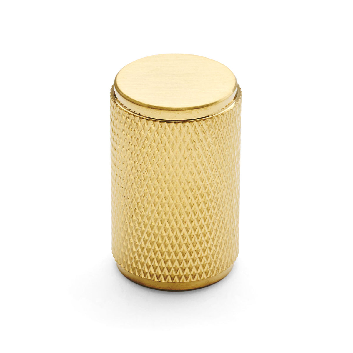 Brushed Brass Helena PVD Knurled Cabinet Knob