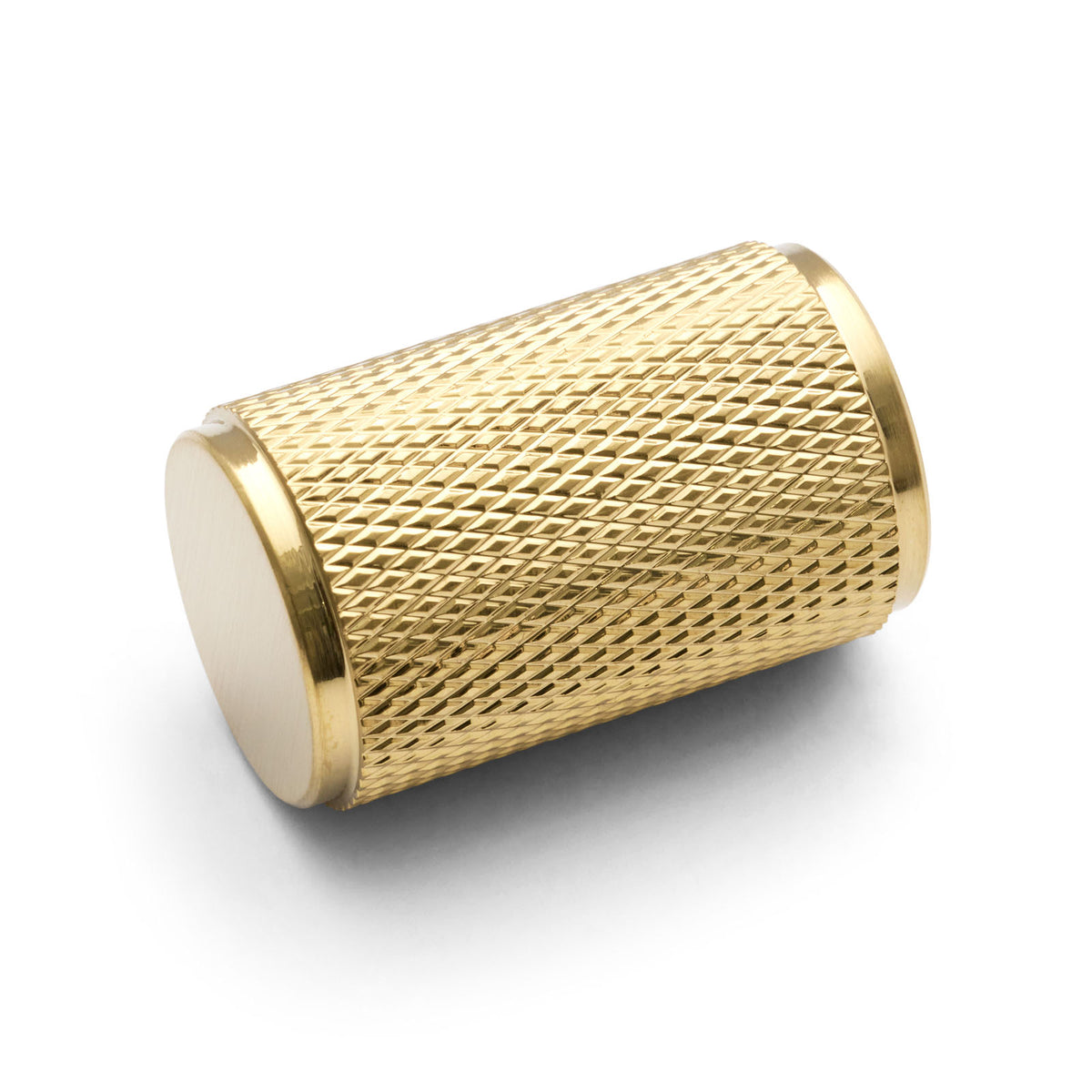 Brushed Brass Helena PVD Knurled Cabinet Knob