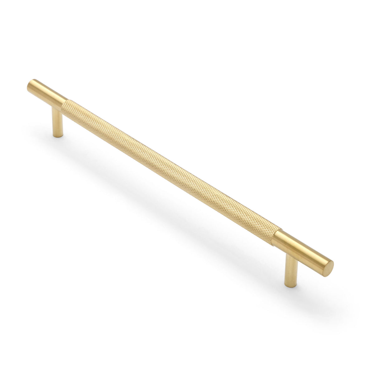 Brushed Brass PVD Knurled Drawer Pull - Charmian