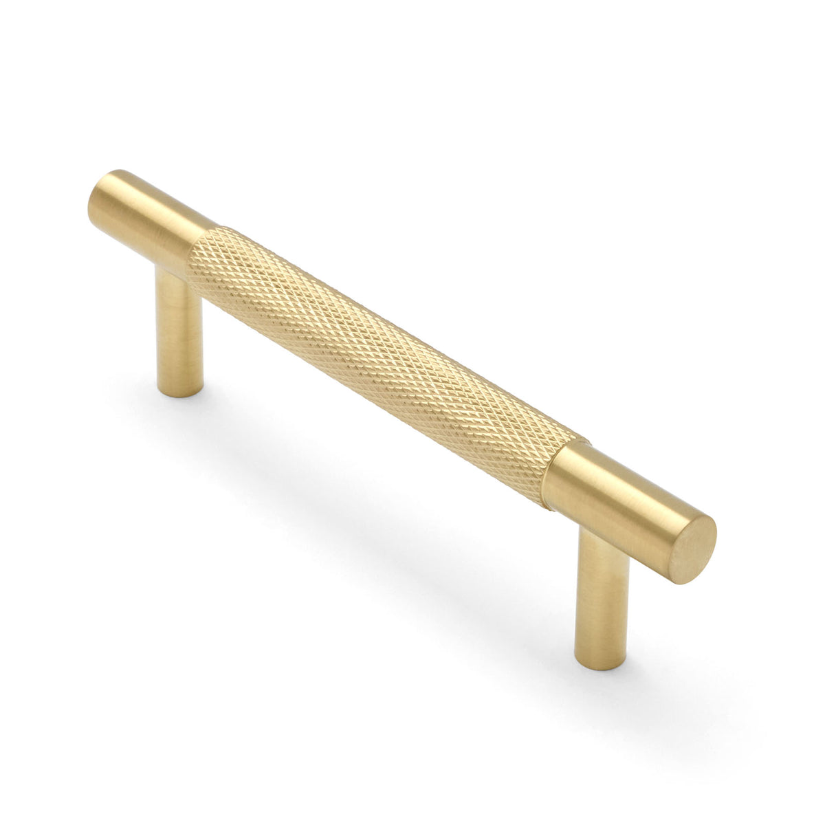 Brushed Brass PVD Knurled Drawer Pull - Charmian