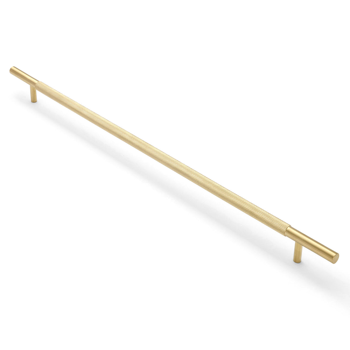 Brushed Brass PVD Knurled Drawer Pull - Charmian
